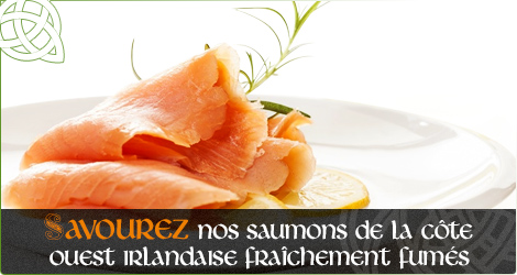 Savourez nos Saumons de la cte Ouest Irlandaise frachement fums